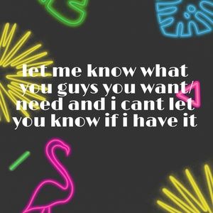 Lmk what you guys are looking for :)